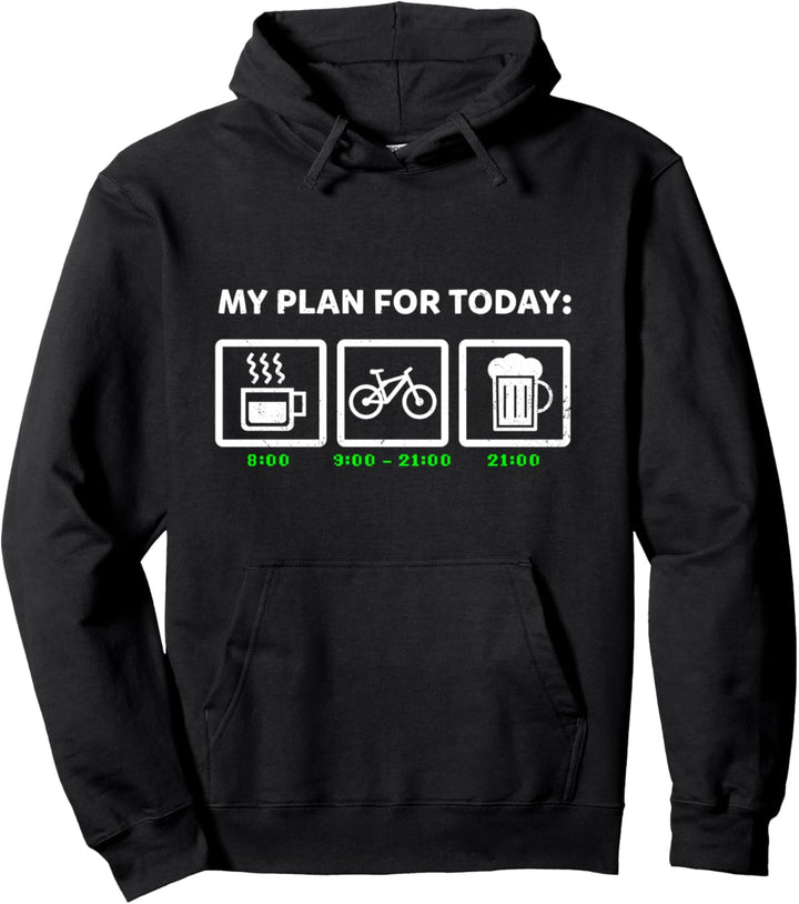 Fahrrad Radfahrer Rennrad Plan Für Den Tag Fahrradfahrer Pullover Hoodie