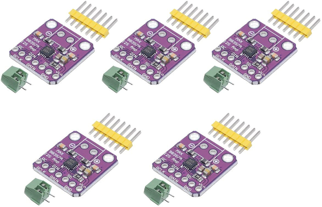 5 Stück MAX98357 3W Klasse D Audioverstärker Decodermodul I2S I2S ungefiltert