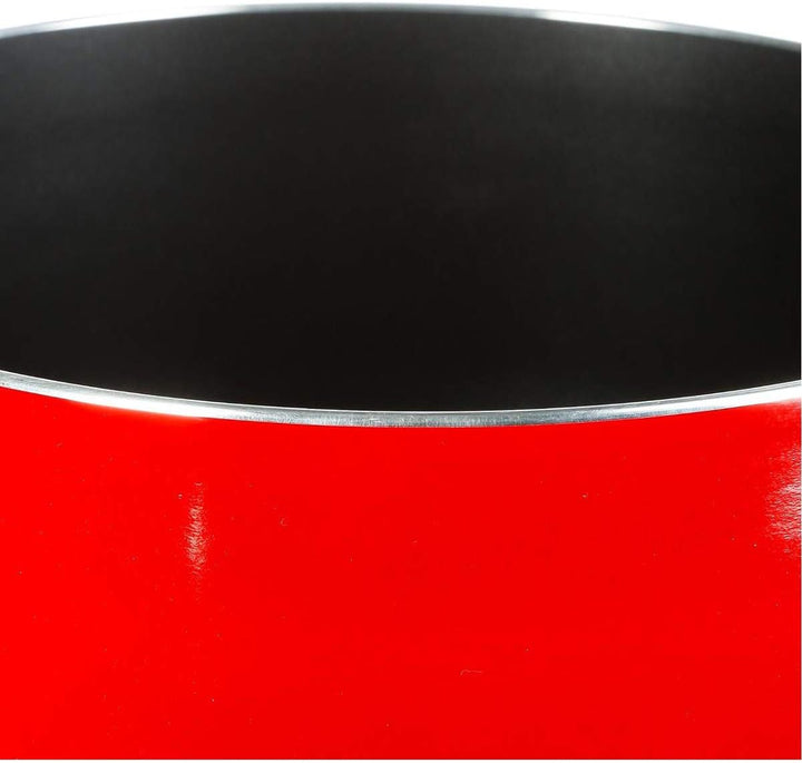 Stieltopf aus Aluminium, 20 cm cm Rot, cm Rot