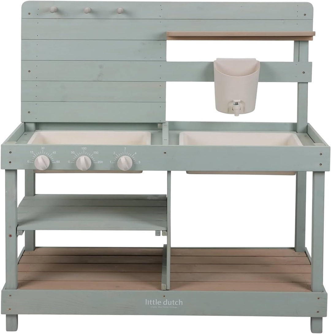Little Dutch Matschküche - Spielküche für den Garten - Outdoorküche für Kinder - Holzküchen für Klei