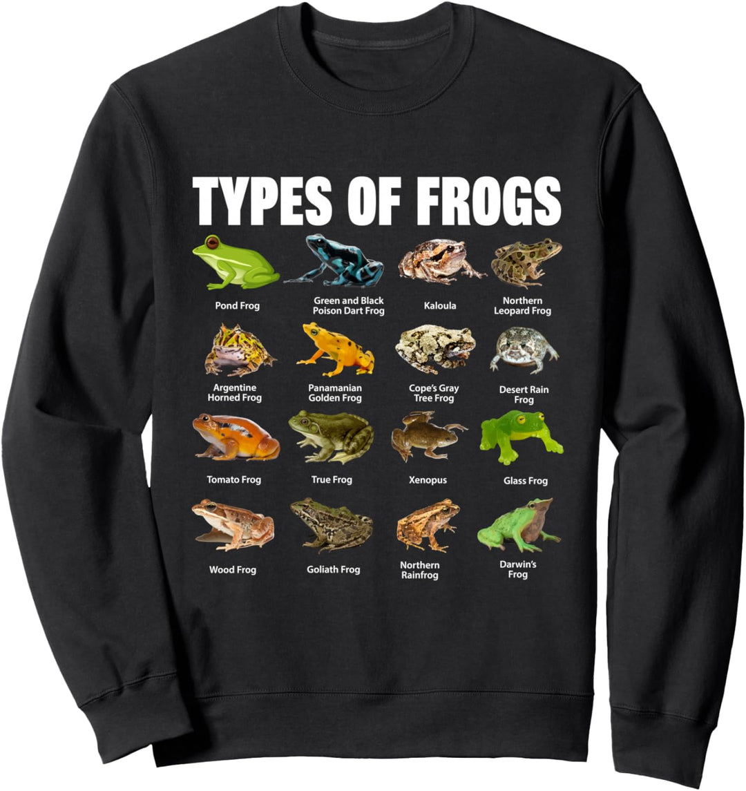 Arten von Fröschen Hemd Frösche Hemd Frosch Shirts Toad Sweatshirt