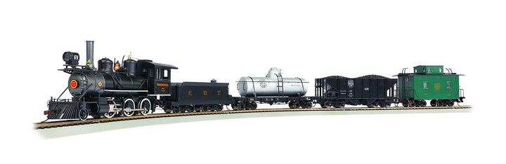 Spur On30 - Startset Güterzug Dampflok + 3 Güterwagen