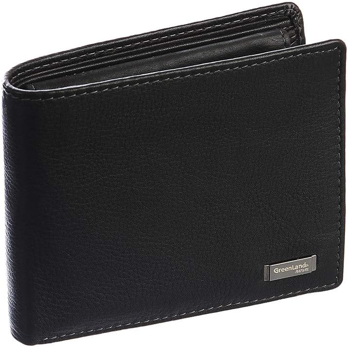 Greenland Nature Black Nappa Geldbörse RFID Leder 11 cm