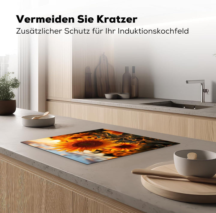 KitchenYeah© Herdabdeckplatte Einteilig Ceranfeld Abdeckplatte Küche Deko Ceranfeldabdeckung Herdabd