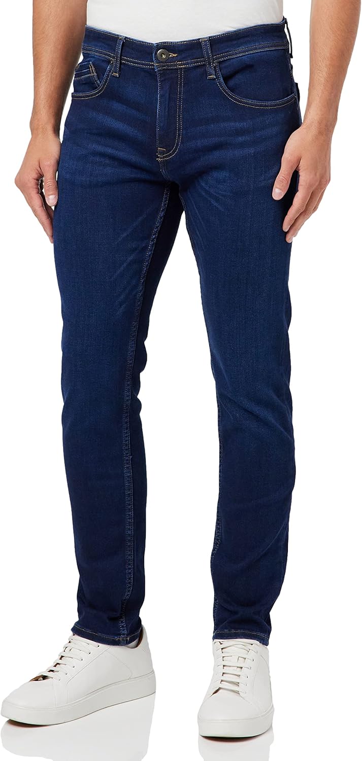 Cross Herren Jimi Jeans 33W / 32L Night Blue Crincle, 33W / 32L Night Blue Crincle