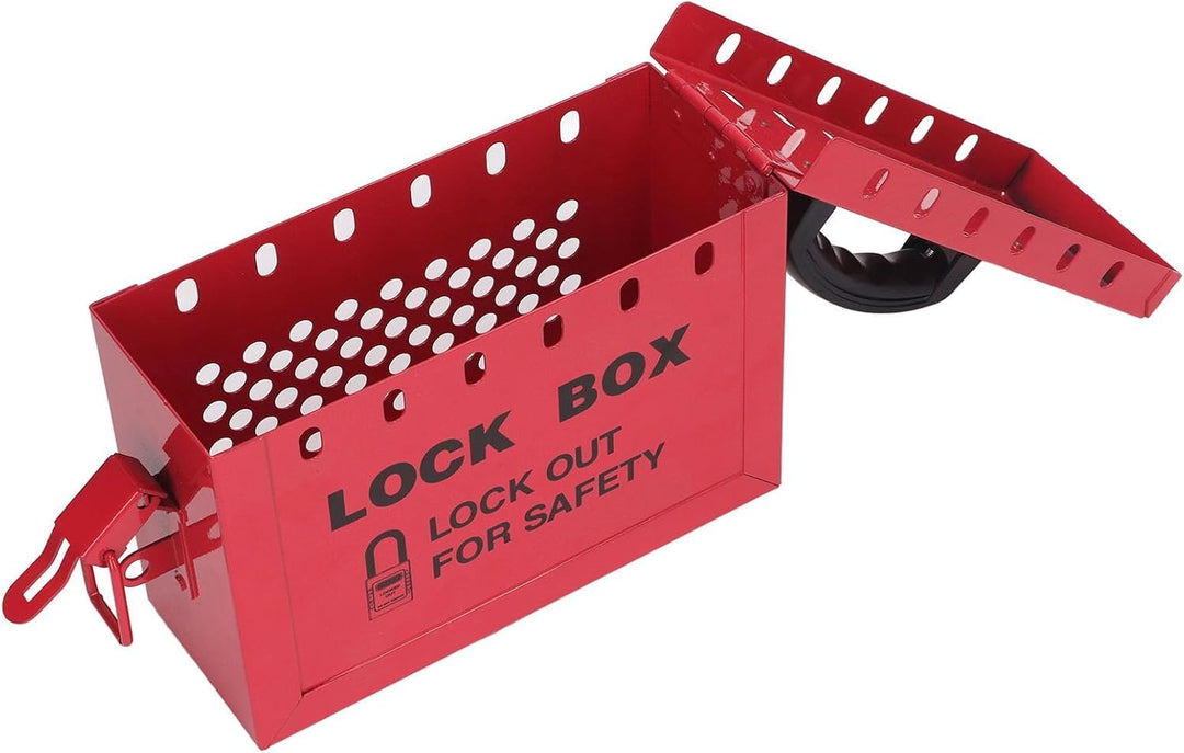 Ejoyous Lockout Tagout Box, Gruppenschloss-Box mit 12 Steckplätzen Sicherheitsgruppen-Schliessbox Vo