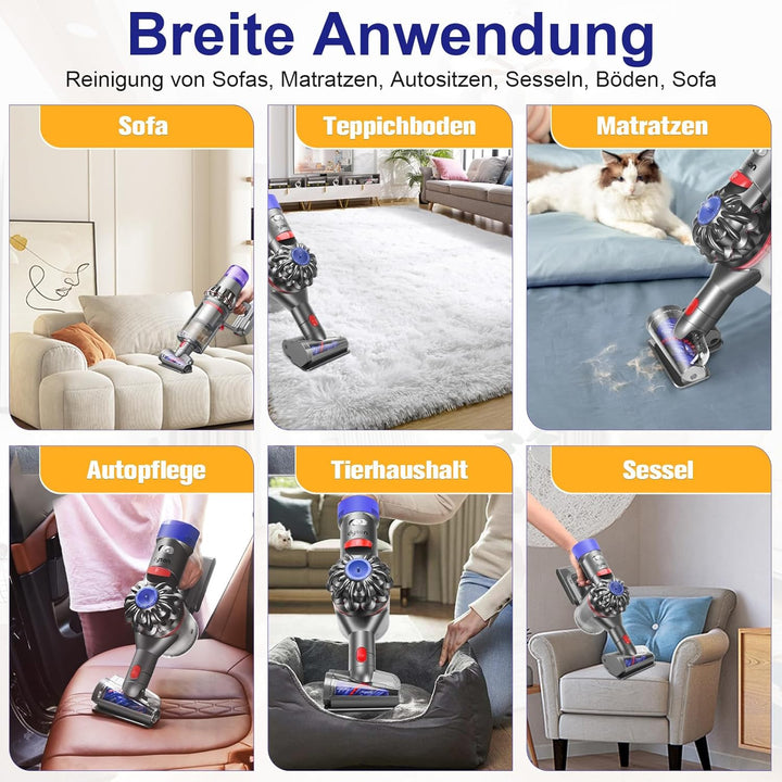 Mini Elektrobürste Haardüse für Dyson V15 V11 V10 V8 V7 Bürste Zubehör Anti Verwicklungs Aufsatz Sta
