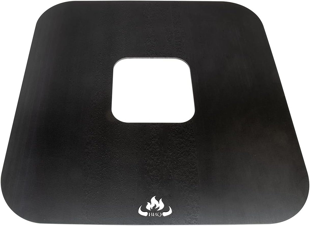 teileplus24 BBQ50 Grillplatte | Grillring | Feuerplatte | BBQ-Platte | Plancha Grillplatte 50cm, Gri