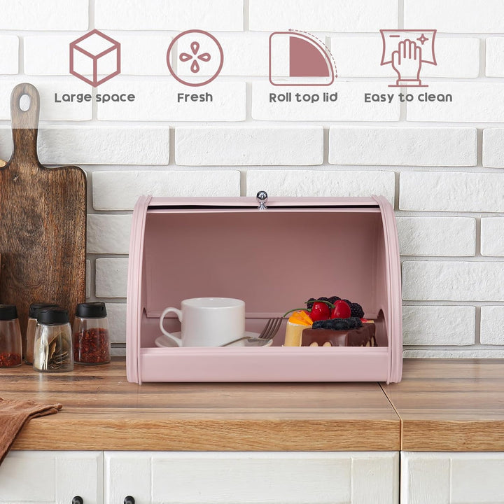 HollyHOME Brotkasten Brotaufbewahrungsbox, Metall-Brotkästen für die Küche, Brotaufbewahrungsbehälte