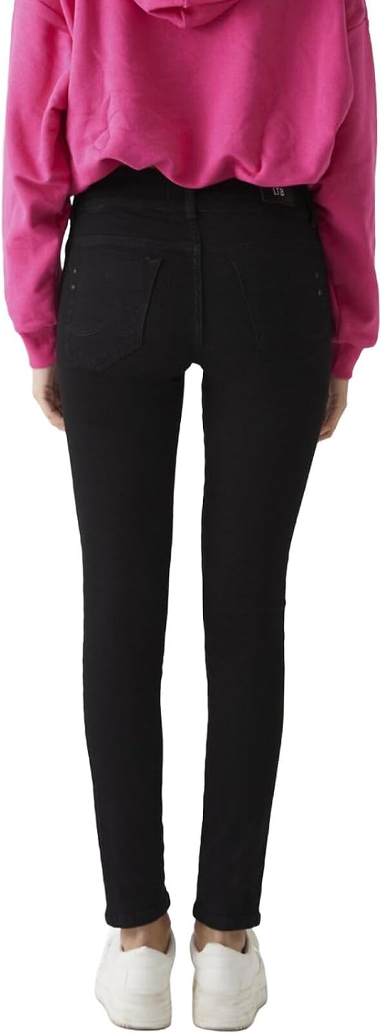 LTB Jeans Damen Jeans Molly M 24W / 30L Black To Black Wash 4796, 24W / 30L Black To Black Wash 4796