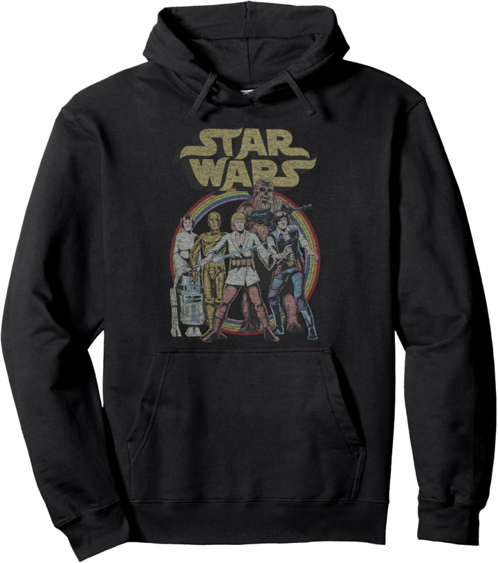 Star Wars Rainbow Retro Group Logo Pullover Hoodie
