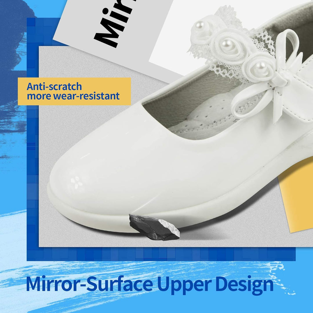 Apawwa MäDchen Mary Jane Flats Schuhe MäDchen Schulschuhe Festliche Schuhe MäDchen Ballerina Schuhe