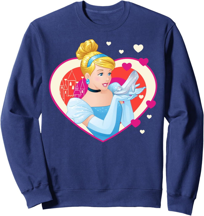 Disney Cinderella Cartoon Heart Portrait Sweatshirt