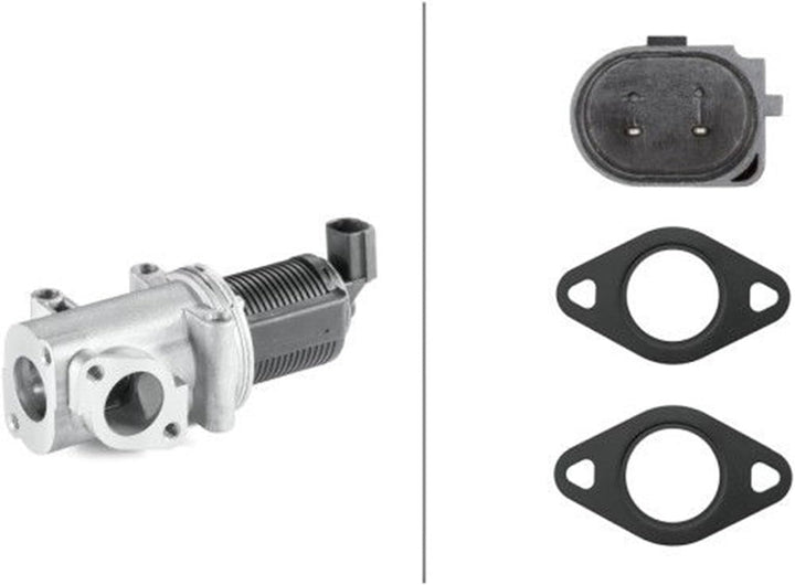 HELLA 6NU 010 171-331 AGR-Ventil - elektronisch - 2-polig - mit Dichtungen