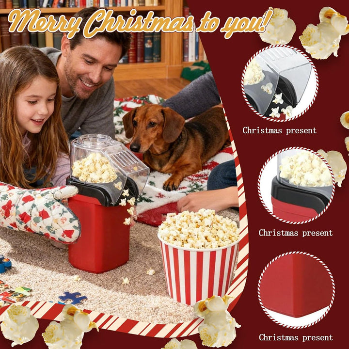 Heissluft Popcornmaschine | Schnelles Popcorn-Gerät Für Bis Zu 2 Liter - Herstellt bis zu 1,9 Liter
