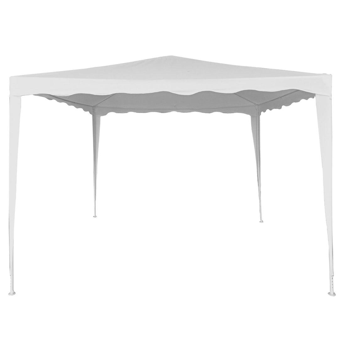 AKTIVE 62186 - Abnehmbarer Pavillon 300 x 300 x 250 cm, Weiss, Markisen für den Aussenbereich, Terra