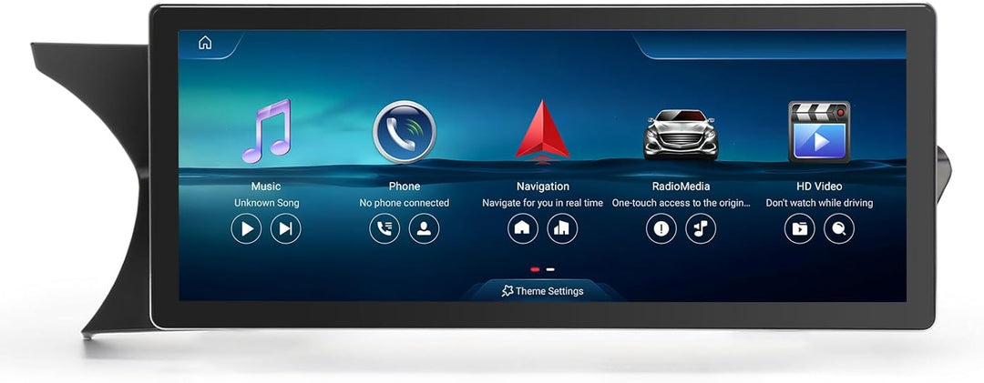 Erisin 10,25" 8-Kern 4GB+64GB Android 12 Autoradio Bluetooth GPS Navi für Mercedes W204 S204 C-Klass