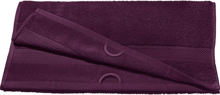 Erwin Müller Badetuch Friedrichshafen 100% Baumwolle aubergine Grösse 100x150 cm - Premium-Qualität,