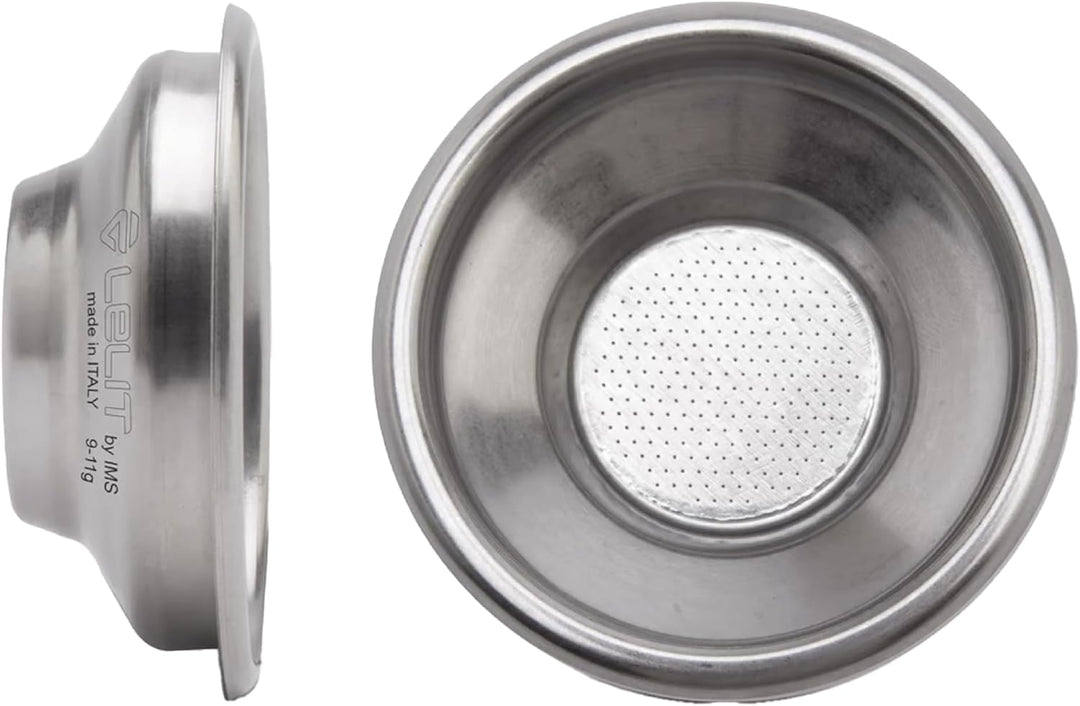 Lelit PLA582S Siebträger mit 2er LELIT58 mit klassischem Griff und Coffee-Slide Auslauf, Edelstahl,