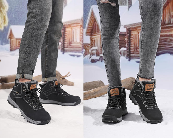 ARRIGO BELLO Winterschuhe Damen Herren Gefüttert Winterstiefel Unisex Rutschfest Schneestiefel Wärme
