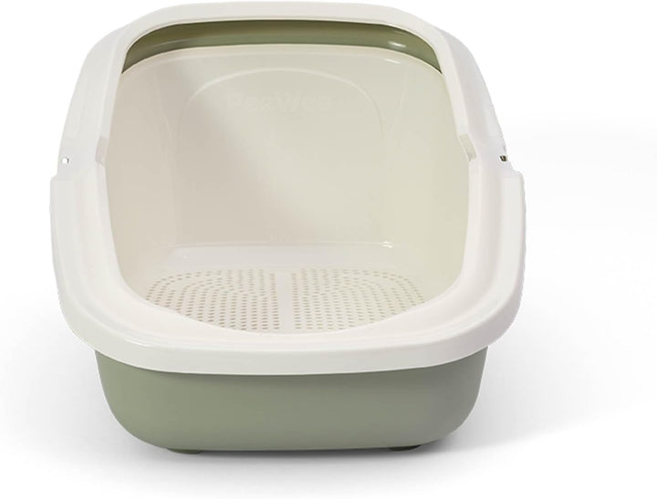 Katzentoilette PeeWee EcoMinor Katzenklo offen Schale Katzen WC inkl. 3kg Streu Holzpellets Pellets,
