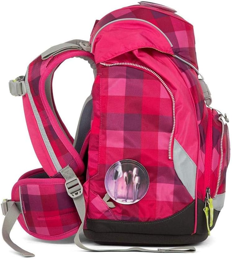 Ergobag pack Schulrucksack-Set RhabarBär (6tlg.), 35 cm, 20 L, Lila Kontrollen