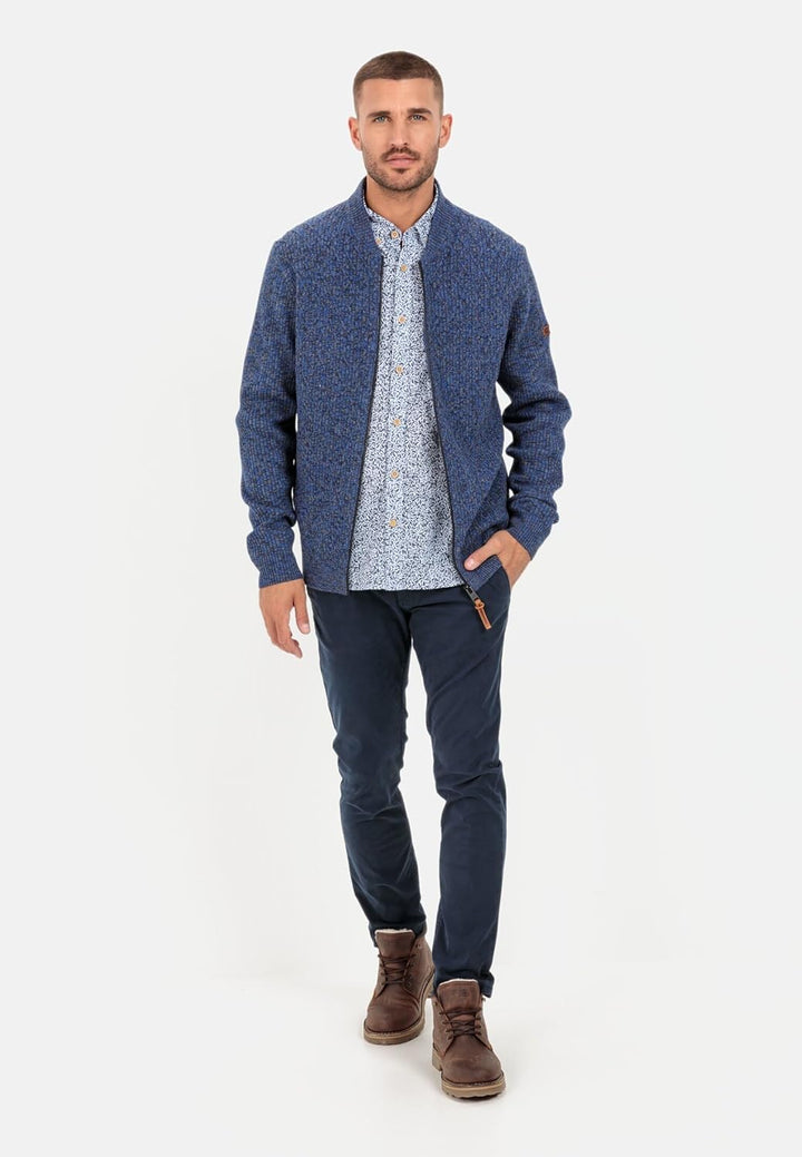 camel active Herren Slim Fit Chino 32W / 34L Blau, 32W / 34L Blau