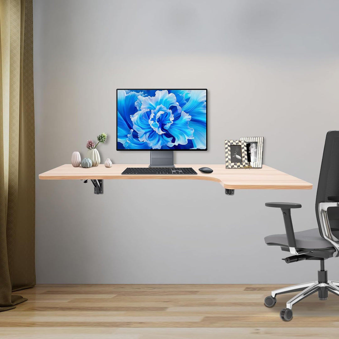 100x60cm Wandklapptisch, Wandmontierter Tisch aus MDF, Wandmontierter Klapptisch Wandklapptisch, Mon