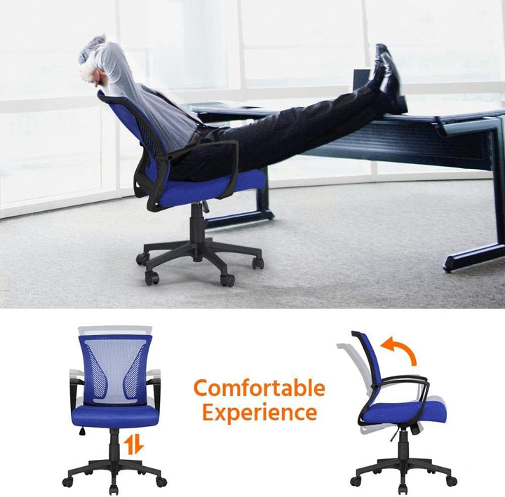 Yaheetech Bürostuhl Schreibtischstuhl ergonomischer Drehstuhl Chefsessel höhenverstellbar Sportsitz
