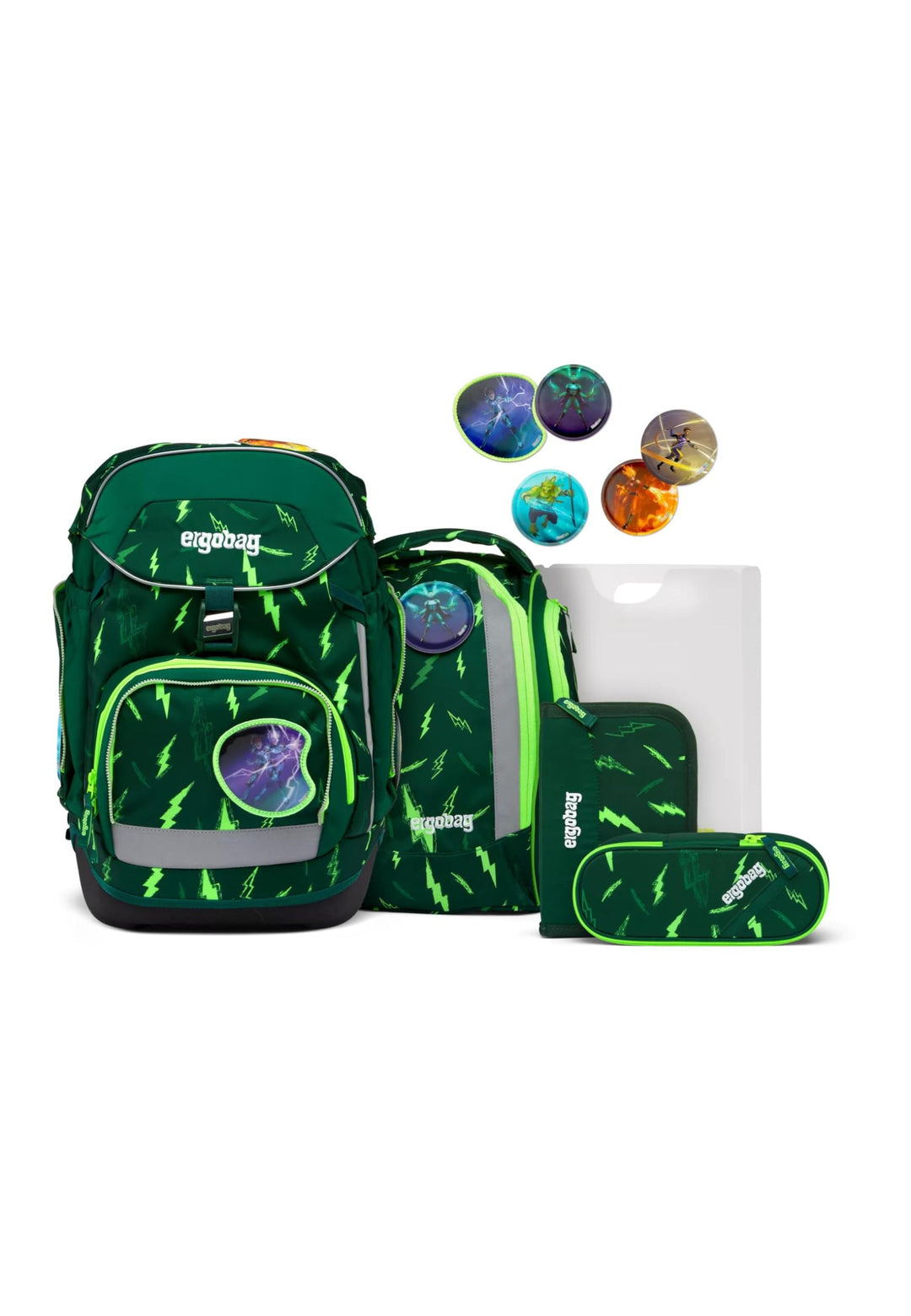 ergobag pack Set ergonomischer Schulrucksack Flexibel 6-teilig 1. Klasse Grundschule Bärtastisch - G