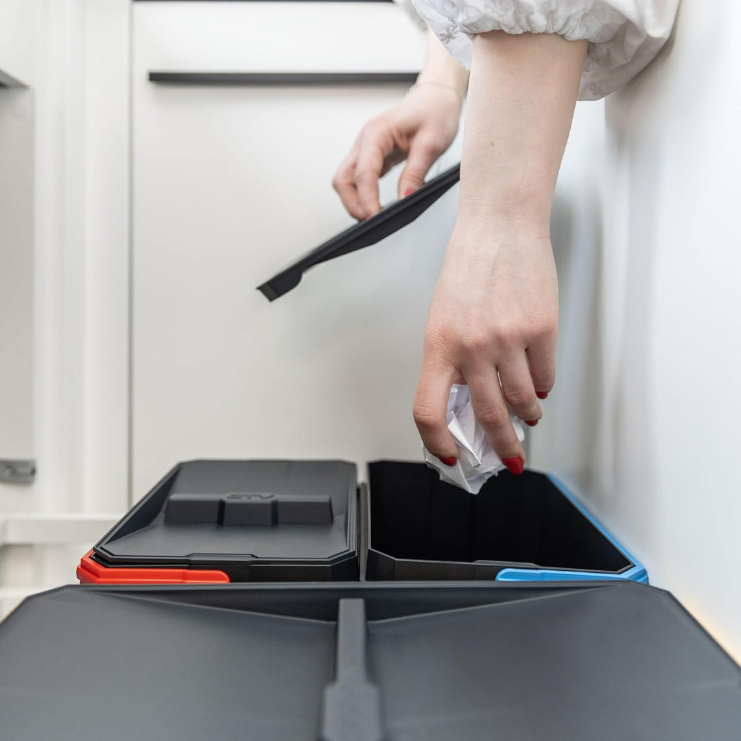 GTV - Abfallsammler Set AxiSpace, für Schubladen und Schränke mit Breite 900 mm, Set Besteht aus Beh