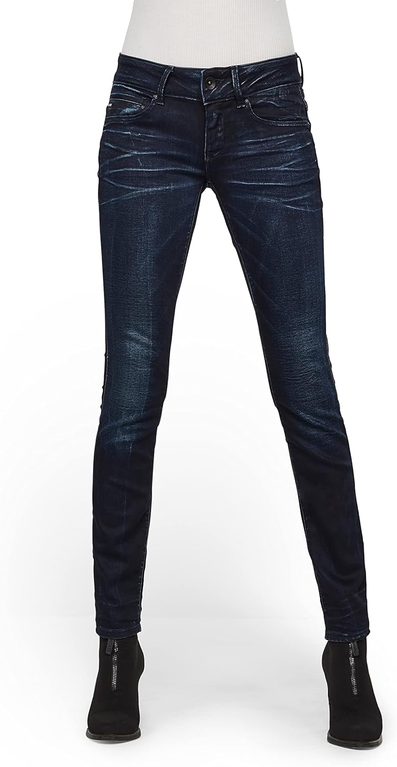 G-STAR Herren 3301 Regular Tapered Jeans 23W / 32L Blau (Medium Aged 60883-6131-071), 23W / 32L Blau