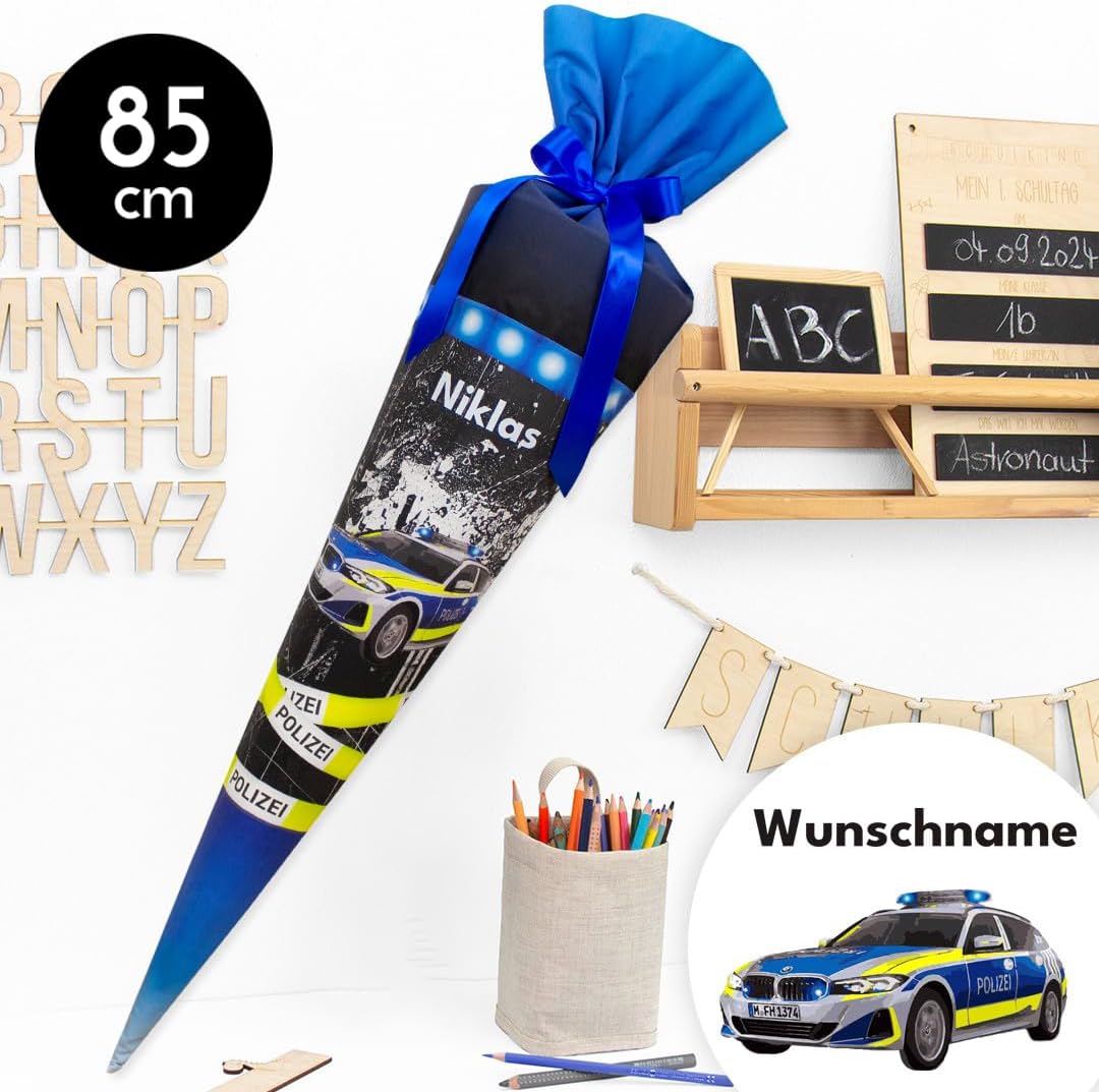 Schultüte aus Stoff Kuschel Velvet individualisierbar mit Wunschname personalisierbar 70 cm 85 cm -