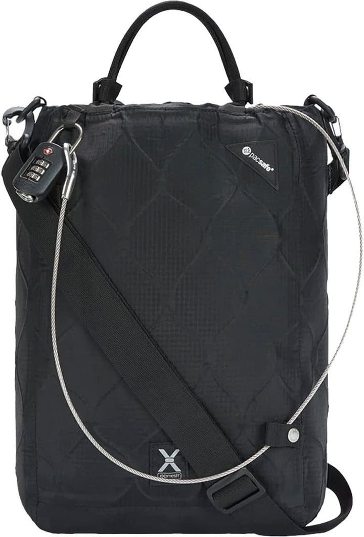 Pacsafe Travelsafe - Mobiler Safe, Schultertasche mit TSA-Zahlen-Schloss, Diebstahlschutz, Unisex He