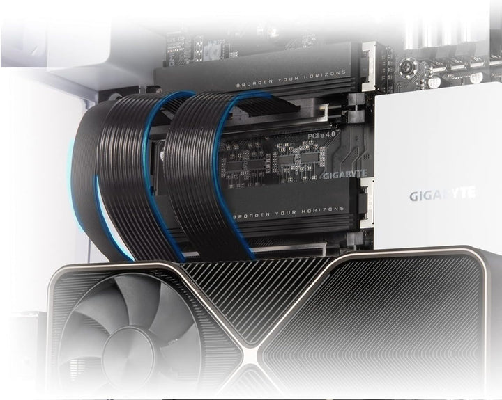 SilverStone Technology SST-RC05B-220-220mm hochwertiges Flexibles PCIe-4.0-x16-Riser-Kabel