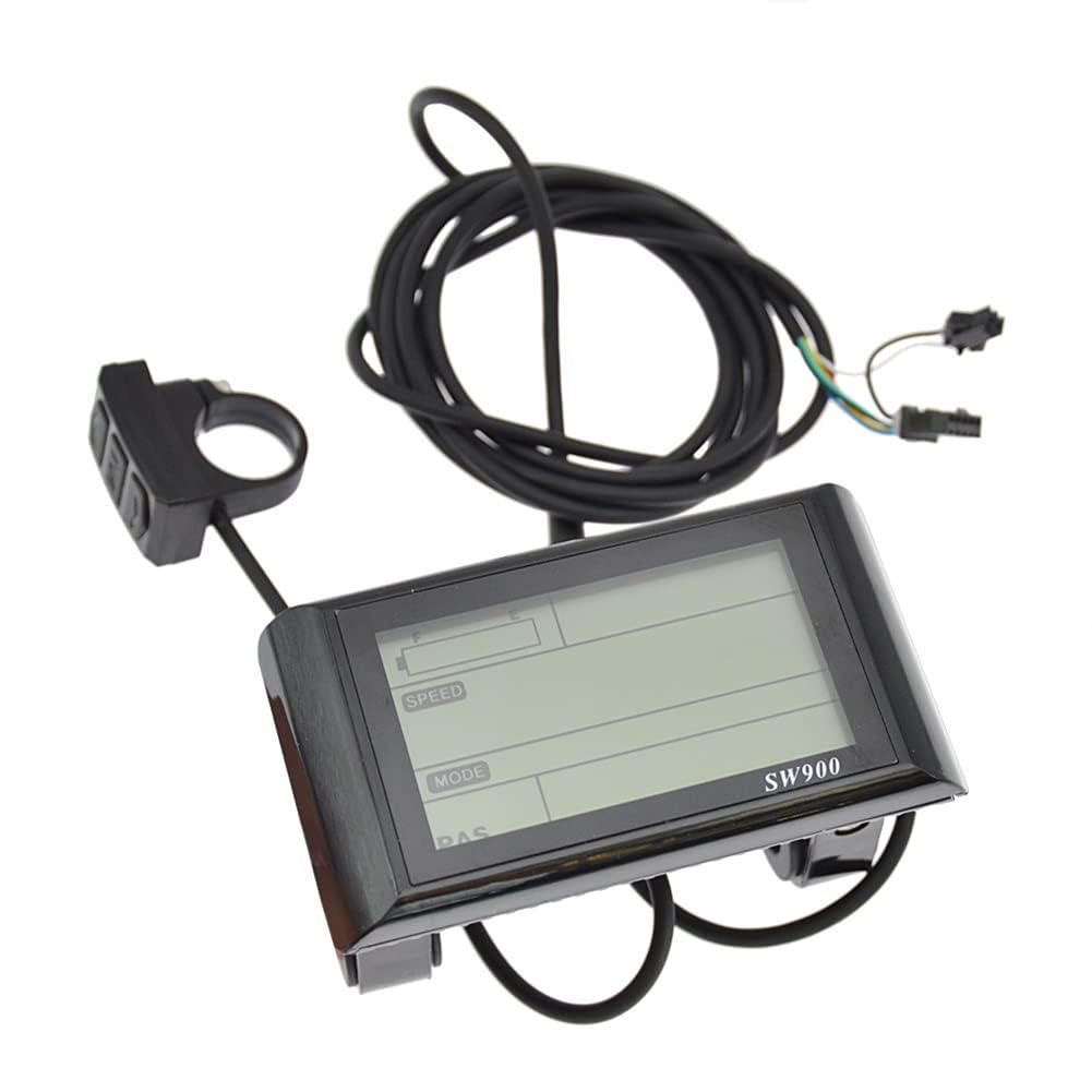 SW900 LCD Display für E-Bike &amp; E-Scooter, 24V-60V, Wasserdicht, Tachometer | UNIVERSELLE SPANNUNGSER