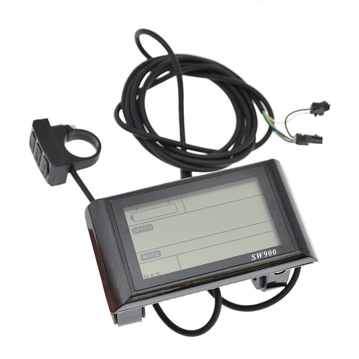 SW900 LCD Display für E-Bike &amp; E-Scooter, 24V-60V, Wasserdicht, Tachometer | UNIVERSELLE SPANNUNGSER