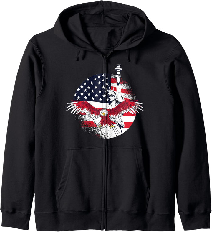 USA Freiheit Kapuzenjacke