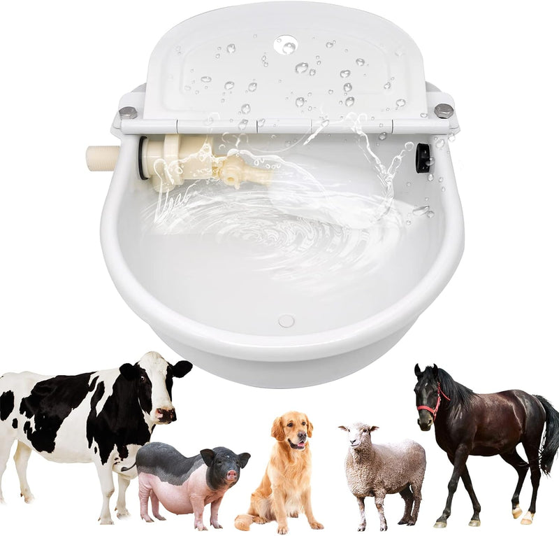 Automatischer Wassernapf für Hunde mit Abflusssystem, automatischer Wasserspender mit Schwimmerventi