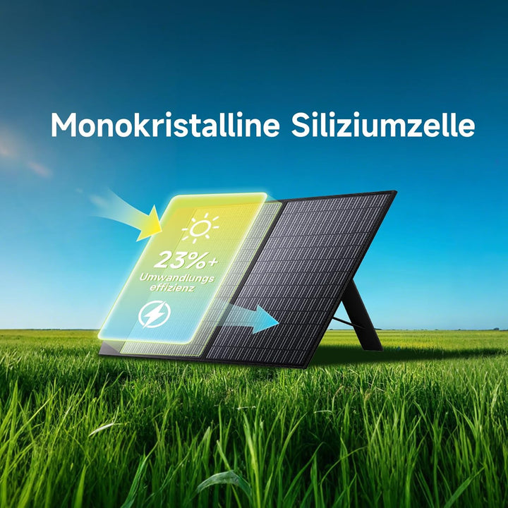 ALLPOWERS Faltbares Solarpanel 100W Solarmodul Speziell für Tragbare Powerstation und Outdoor Solarg