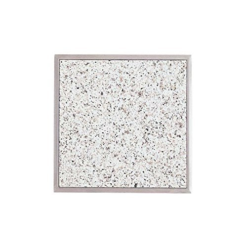 Einbau Granitfeld Bianco Christall gross für Arbeitsplatten 510 x 325 x 12 mm inklusive Edelstahlwan