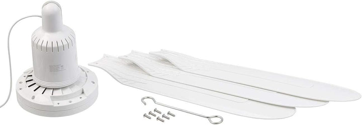 Sichler Haushaltsgeräte Deckenventilator: Mobiler XXL-Decken-Ventilator, 3 Flügel, Timer, Haken, 105