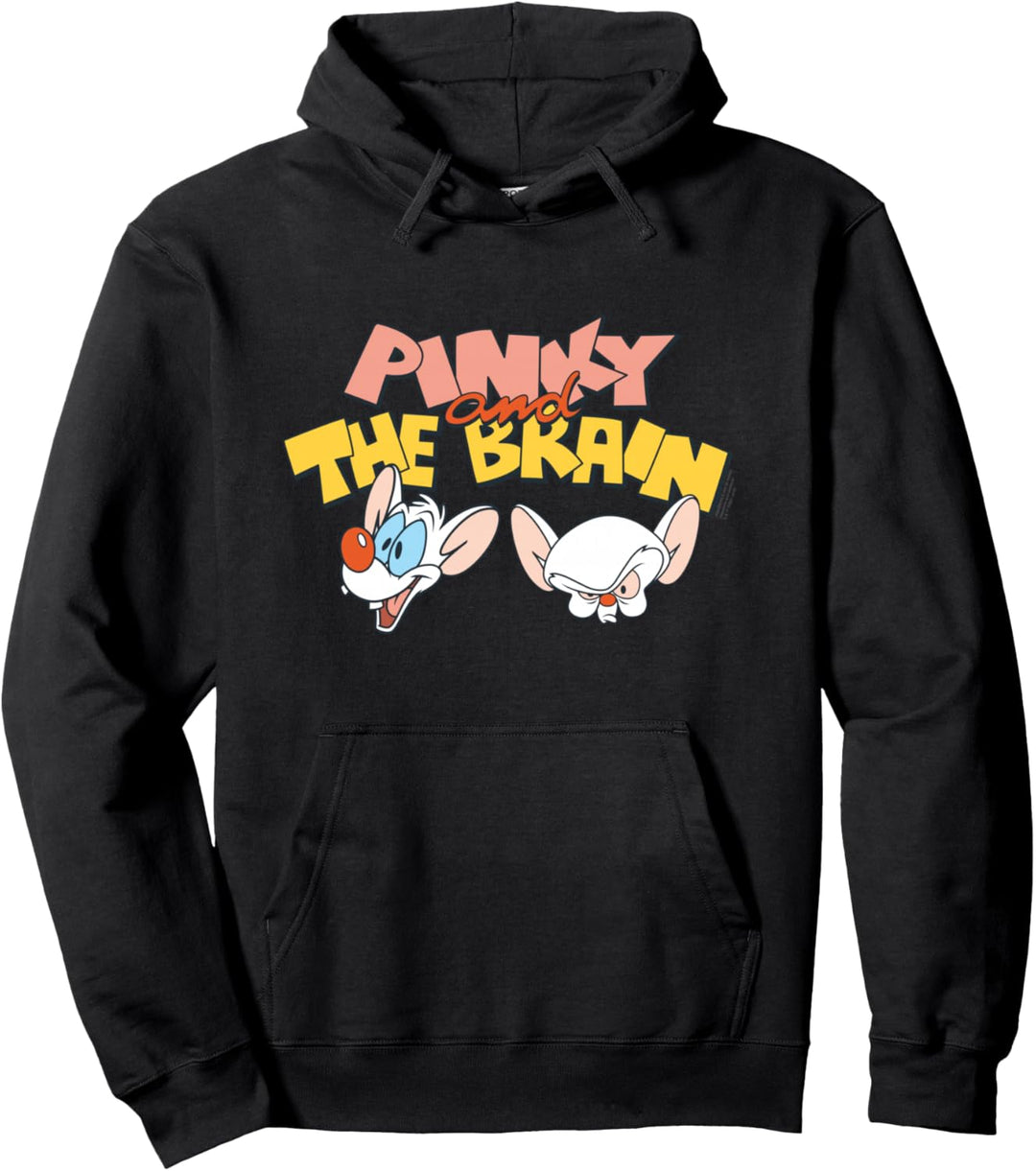 Animaniacs Pinky and The Brain Heads Pullover Hoodie