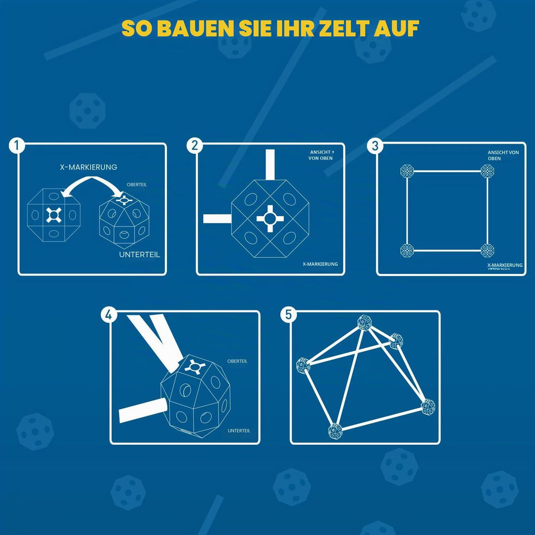 Party town Xtrem Projects - Höhle Bauen Kinder XL | Bausatz Kinder | Spielzeug Kinder 5 Jhare | Gart
