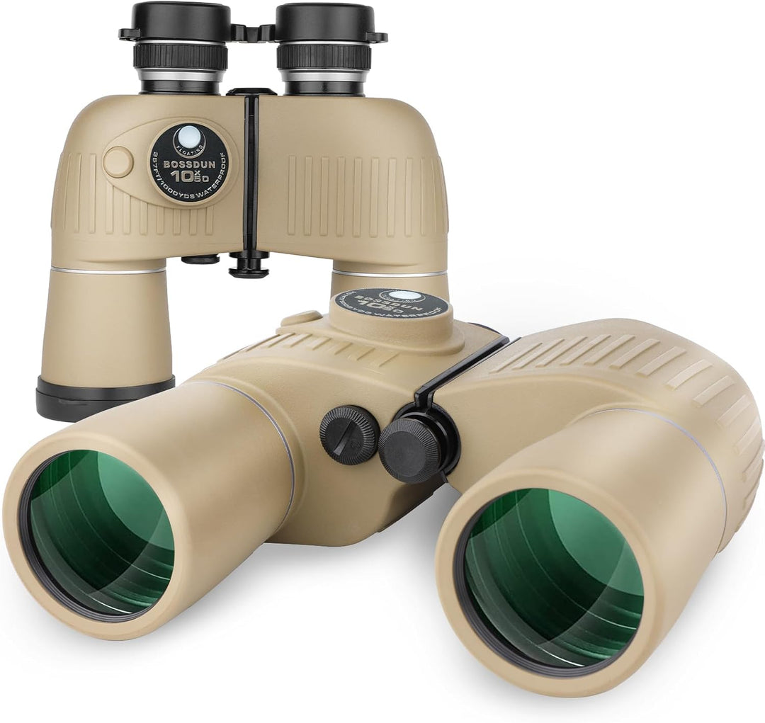 10x50 Marine Fernglas,Fernglas mit Nachtsicht Entfernungsmesser und Kompass, für Wassersport-Enthusi