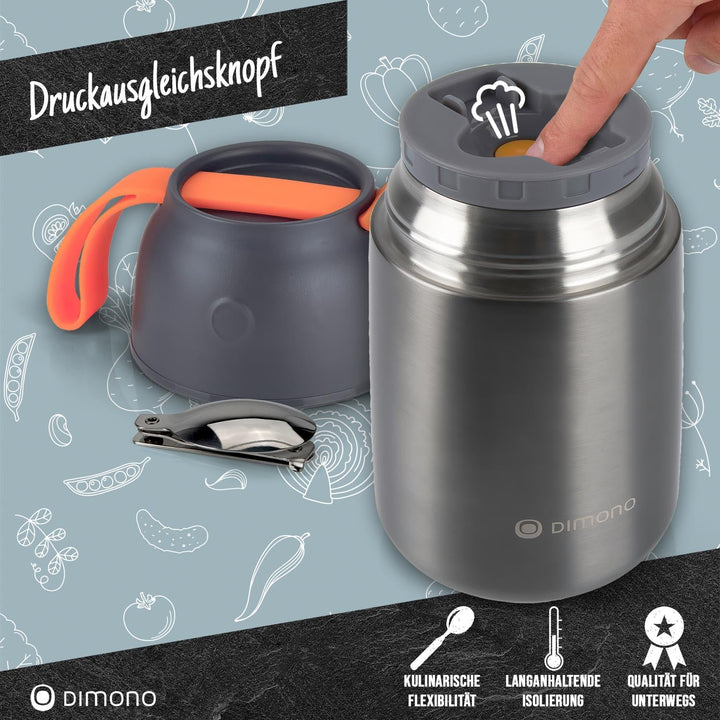 Dimono® Thermobehälter Warmhaltebehälter; Lunch-Box To-Go Lebensmittelbehälter Essensbehälter Speise
