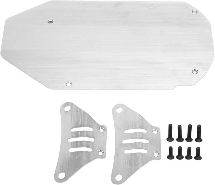 Sorandy Edelstahl Chassis Armor Set, 3 Stück RC Car Protector Guard Skid Plate für TT02 1/10 RC Car,