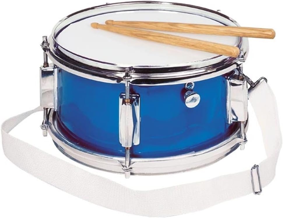 Gollnest&Kiesel 14015 Spielmannszugstrommel mit Snare Blau Single, Blau Single