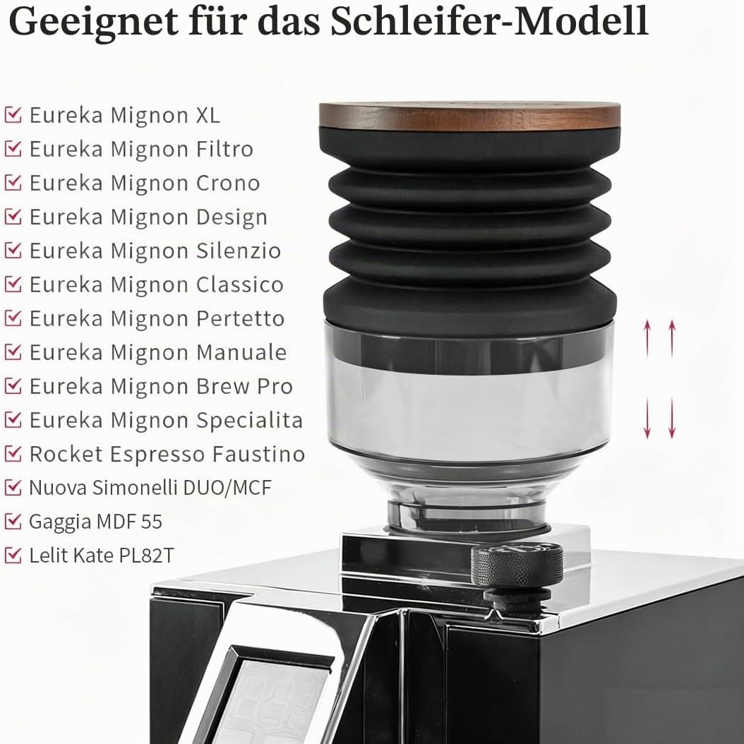 Einzeldosier-Trichter mit Faltenbalg, Kapazität: 90 g, transparent, Einzeldosierung, kompatibel mit