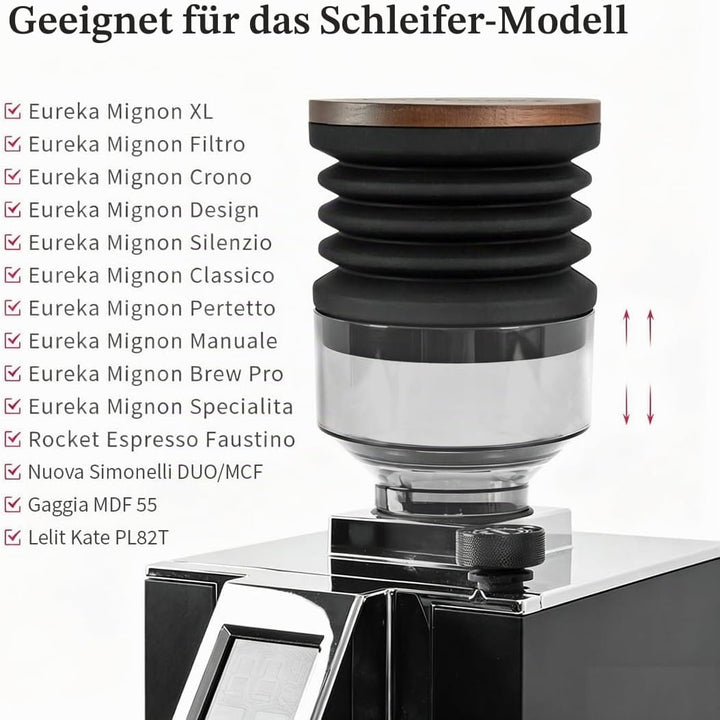 Einzeldosier-Trichter mit Faltenbalg, Kapazität: 90 g, transparent, Einzeldosierung, kompatibel mit